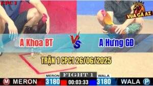Trận 1 CPC1 26/06/2025 - Anh Khoa Bến Tre Vs Anh Hưng GĐ