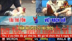 Trận 40 CPC5 27/10/2025 - Anh Tài Trí Tôn Và Anh Việt Rạch Giá