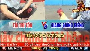 Trận 34 CPC5 15/11/2025 - Anh Tài Trí Tôn Và Anh Giang Giồng Riềng