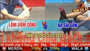 Trận 36 CPC5 5/12/2025 - Xanh Bông Anh Ba Đâm Bướm Gỡ Cựa Không Kịp